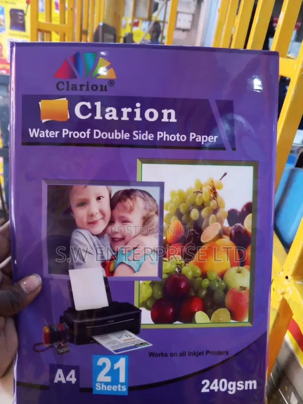 Clarion Waterproof Double Side Photo Paper A4 240gsm - 1