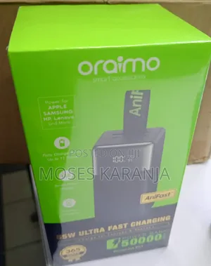 Oraimo 50000mAh 22.5W Power Bank ya Kuchaji Haraka