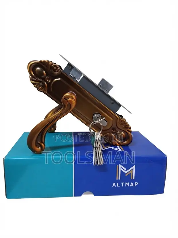 Heavy Duty ALTMAP Anti-Theft Door Lock - Premium Antique Gold - 1
