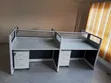 White Black 4-Way Working Station - 1