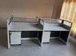 White Black 4-Way Working Station - 2