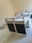 White Black 4-Way Working Station - 4