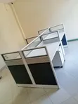 White Black 4-Way Working Station - 5