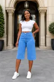 Women's Denim Jorts - 2