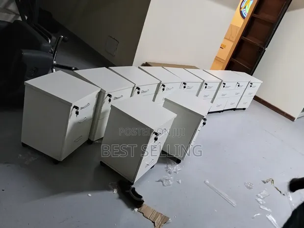 White 3-Drawer Pedestal - Brand New - 1