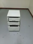 White 3-Drawer Pedestal - Brand New - 4