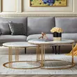 Luxury Round Coffee Table - Black Glossy Finish - 4