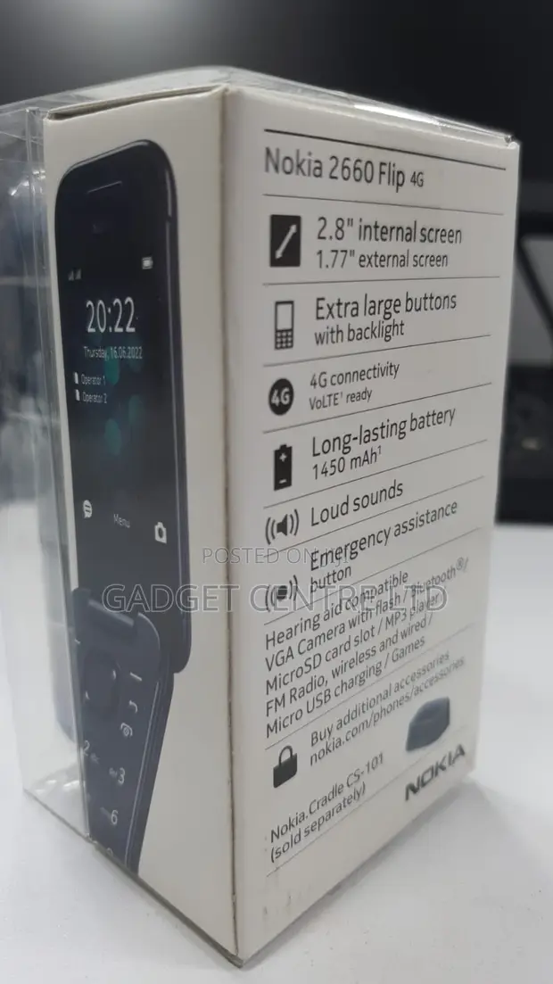 New Nokia 2660 Flip Black - 1