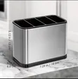 4-Compartment Stainless Steel Cutlery Organizer - 2