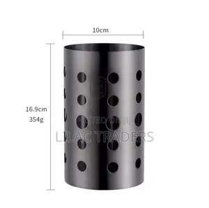 Multifunctional Stainless Steel Cutlery Holder - Black