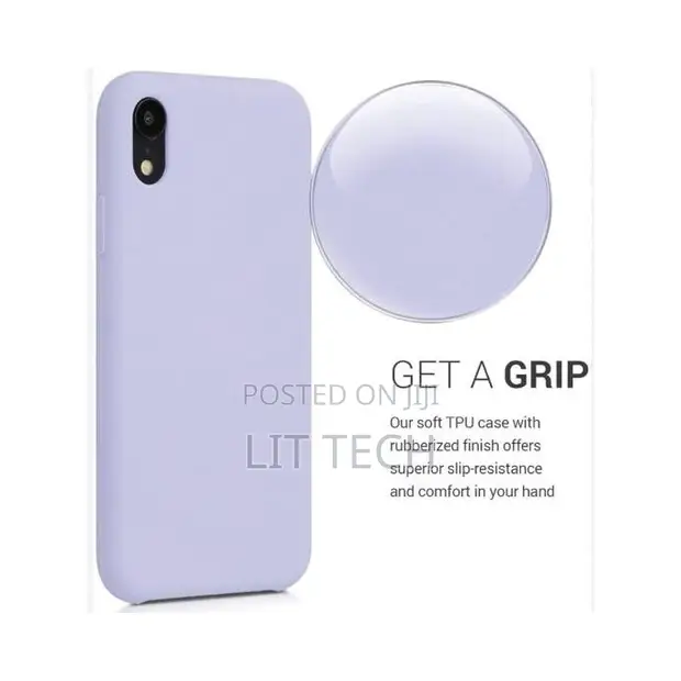 Soft Silicone Cover for iPhone XR - Purple - 1