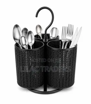 Rotating Stainless Steel Cutlery Organiser