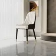 High Quality Dining Chair - Brown Leather - 1