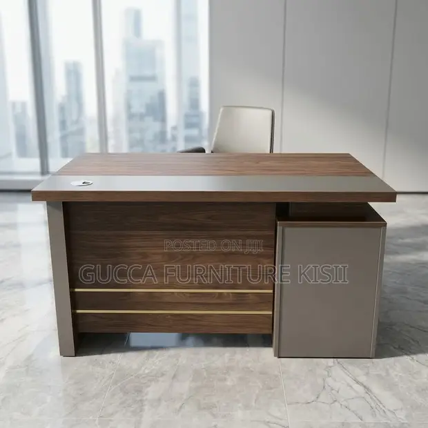 1.2m Executive Office Desk with 3 Drawers - 1