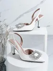 Slingback Kitten Heels - 3