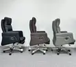 Executive High Back Swivel Office Chair - Gray - 5