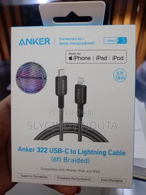 Anker 322 USB-C to Lightning Cable (6ft Braided)