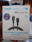 Anker 322 USB-C to Lightning Cable (6ft Braided) - 1