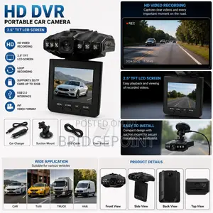 HD DVR Portable Car Dash Camera with 2.5" LCD