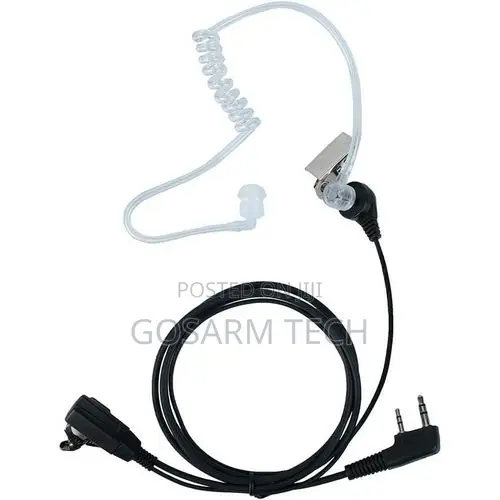 Headset ya Walkie Talkie ya FBI na Earphone ya Acoustic Tube - 1