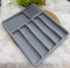 Sleek Multi-Compartment Cutlery Organiser 33x40cm