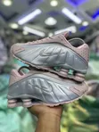 Nike Shox R4 "Barely Rose" Leather Sneakers - 1