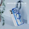 iPhone 16 Pro Max MagSafe Case with Camera Lens Protector - Blue - 2