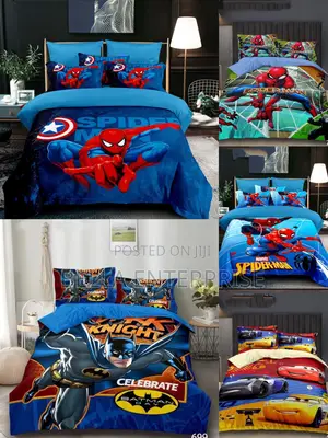 Cotton Fitted Bedsheet Set - Kids Cartoon Theme
