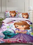 Cotton Fitted Bedsheet Set - Kids Cartoon Theme - 2