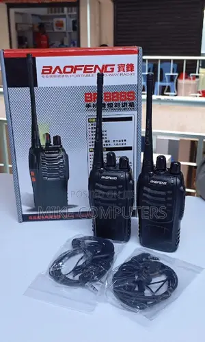2 PCS Baofeng BF-888S Walkie Talkies (3km Range)