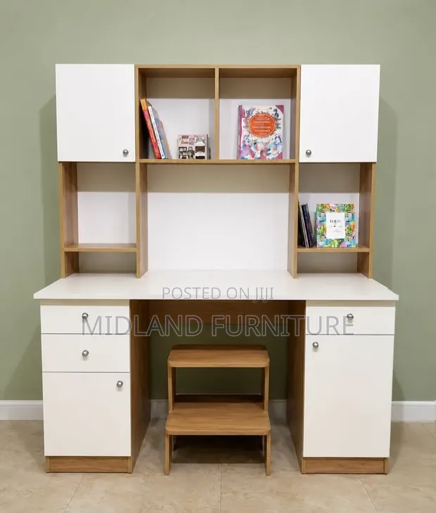 Study Desk with Shelves - Brand New - 1