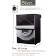 Front Load Washing Machine Cover Organizer (Silver/Black) - 1