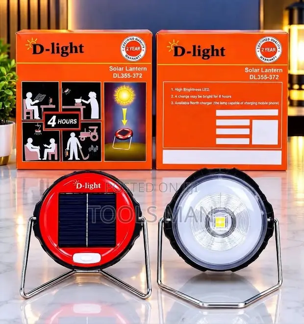 D-Light DL355-372 Portable Solar LED Lantern - 1