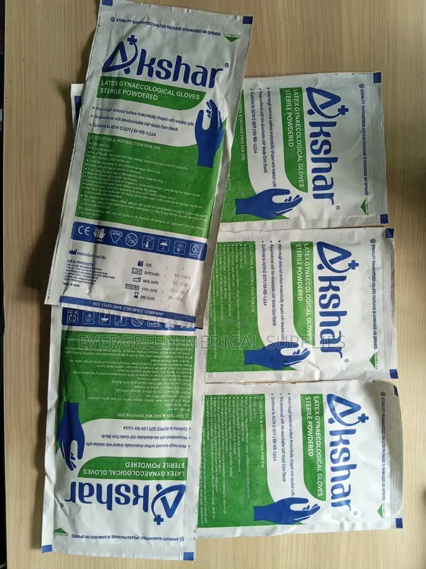 Latex Examination Gloves, Powdered, 100pcs - 1