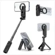 Foldable Rotating Magnetic Ring Phone Tripod Stand - 1