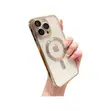 Gold Plated Clear Magsafe Compatible Case for iPhone 11 Pro Max - 1