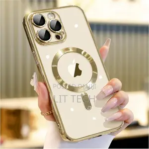 iPhone 13 Pro Magsafe Case - Gold Electroplated Clear