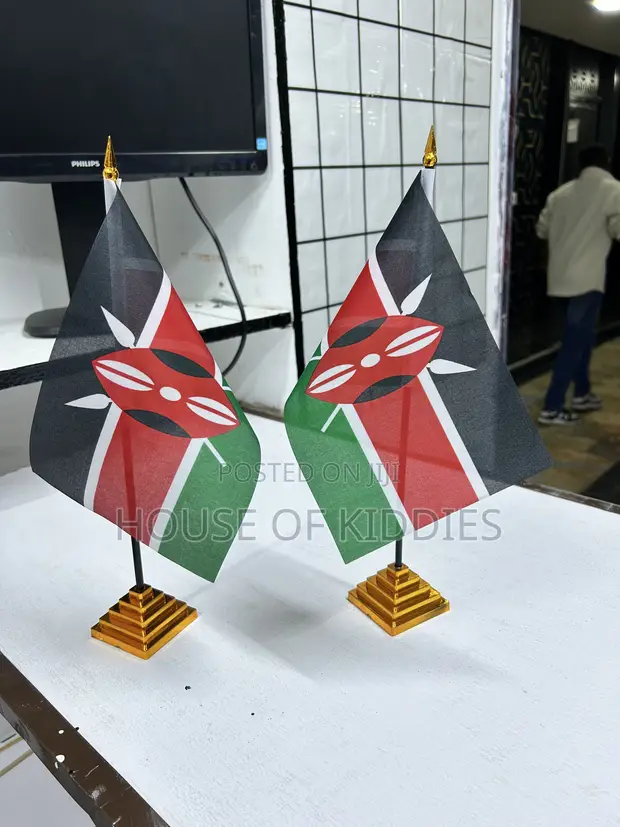 Dozen Handheld Kenyan Flags - 1