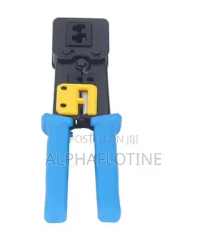 Pass-Through Crimping Tool 3-in-1: Crimping, Cutting, Stripping