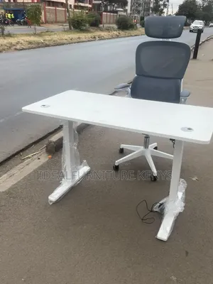 Height Adjustable Electric Standing Desk - White