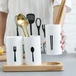 3pc Cutlery Organizer with Oak Base - 3
