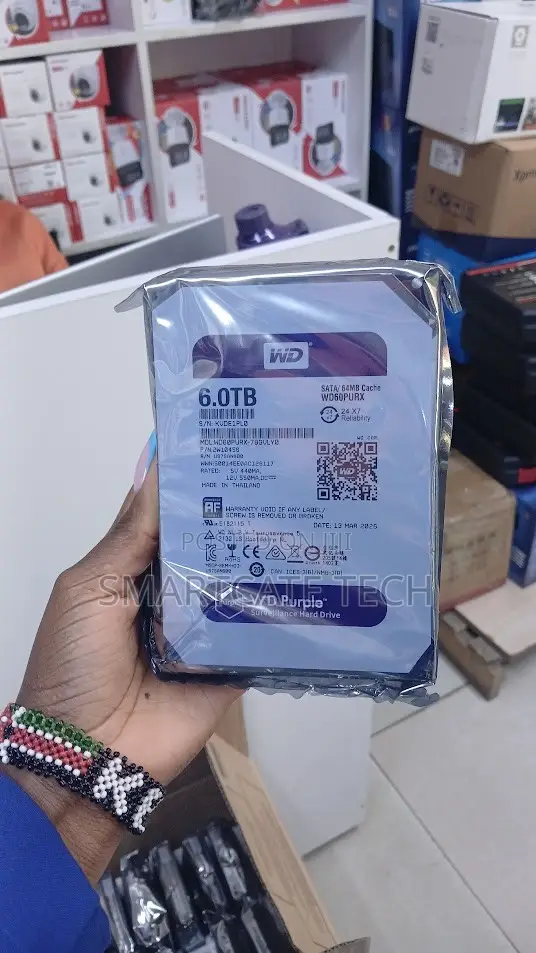 6TB WD Surveillance HDD for CCTV Recording - 1