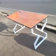 Brown and White Metal Desks - 1