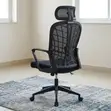 Ergonomic Mesh Office Chair with Headrest - Black - 2