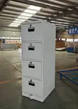 4-Drawer Office Filing Cabinet - White Steel - 4