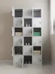 15-Locker Steel Staff Storage Cabinet - 3