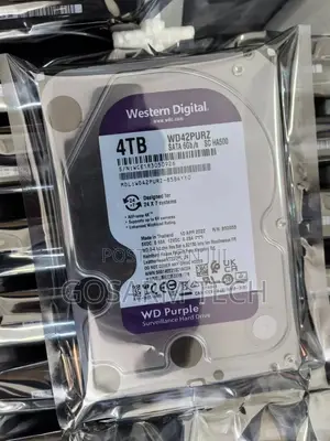 Original 4TB WD Purple Surveillance HDD for CCTV