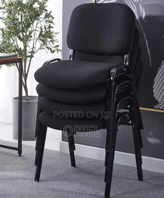 Office Reception Chair - Black, Brand New - 1