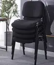Office Reception Chair - Black, Brand New - 1