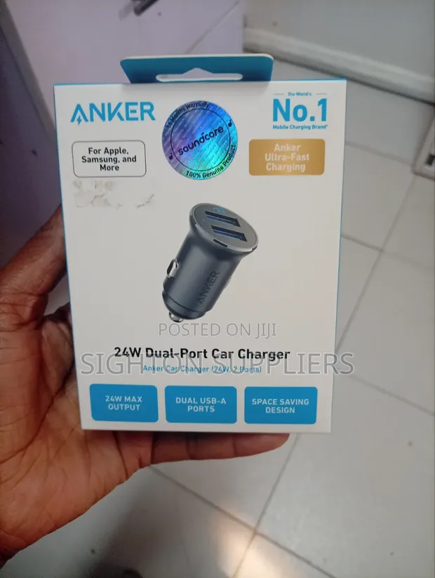 Anker 24W Dual Port Car Charger - 1